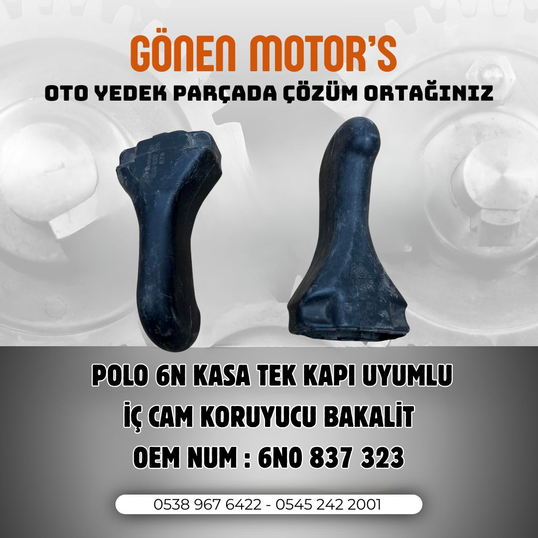 145 - POLO TEK KAPI İÇ CAM KORUYUCU BAKALİT 6N0837323
